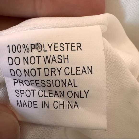 IEENA for Mac Duggal One Shoulder Hi-Low Draped Charmeuse White Dress Size 10 - Picture 13 of 16